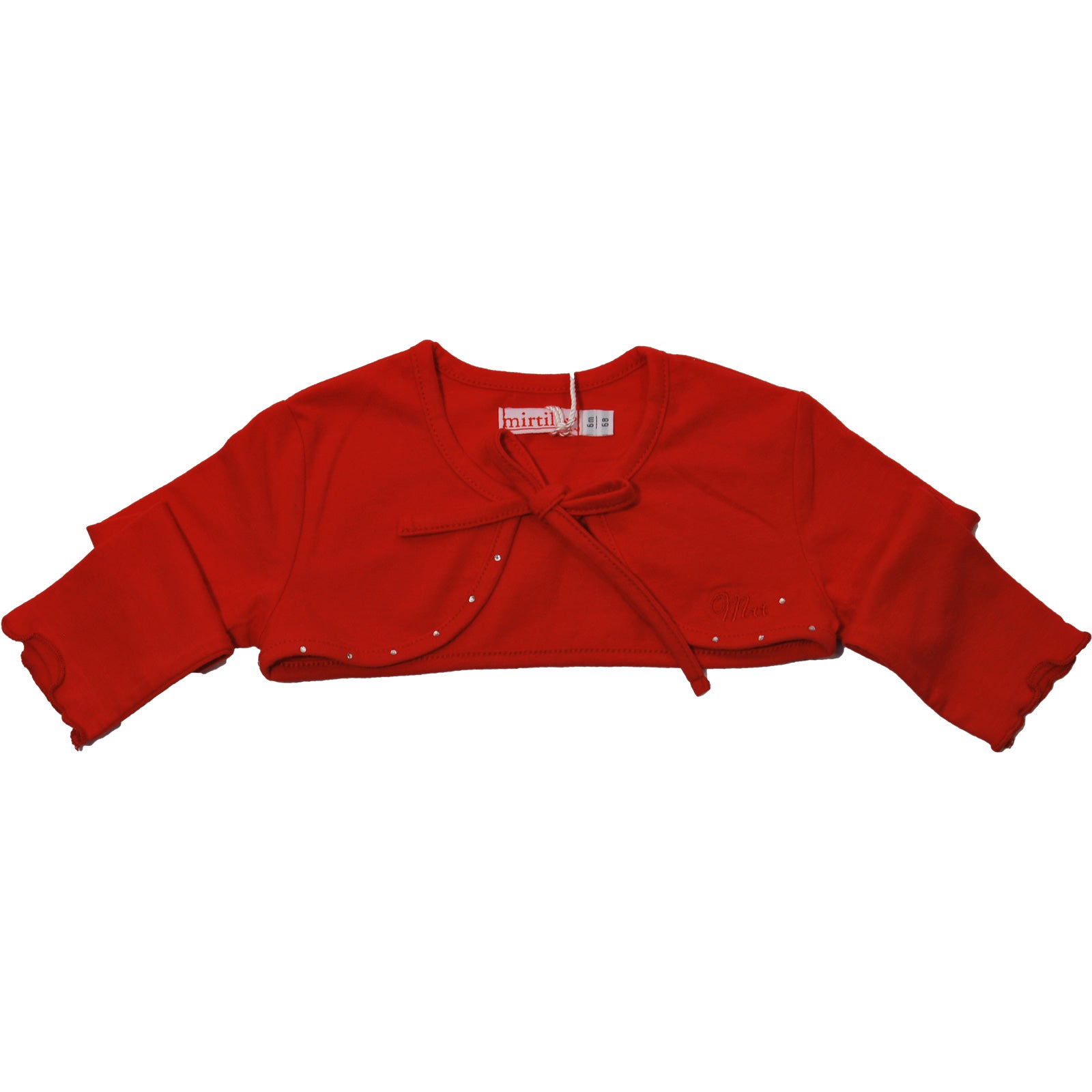 
  Cotton jersey shrugs from the Mirtillo&nbsp; girl's clothing line, elegant,
  with bow on the ...