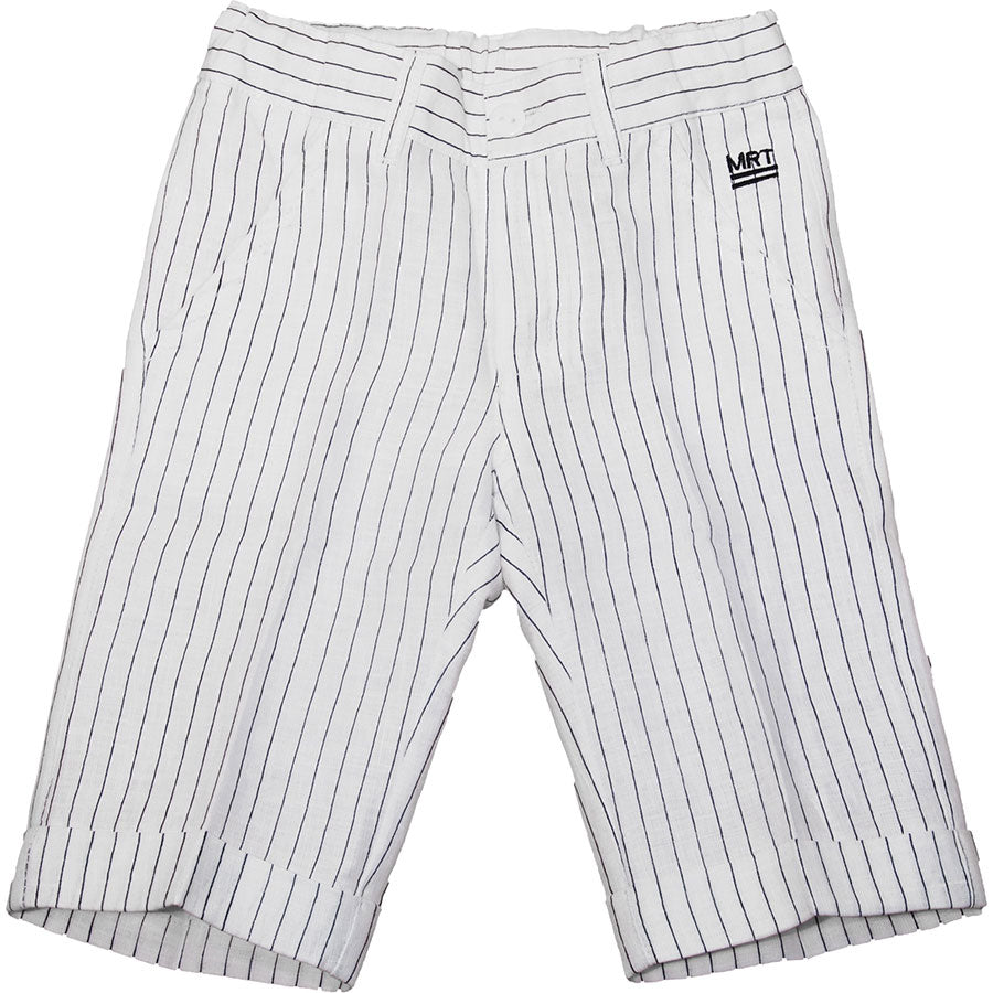 
  Linen bermudone classic cut from the Mirtillo children's clothing line, adjustable waist with ...