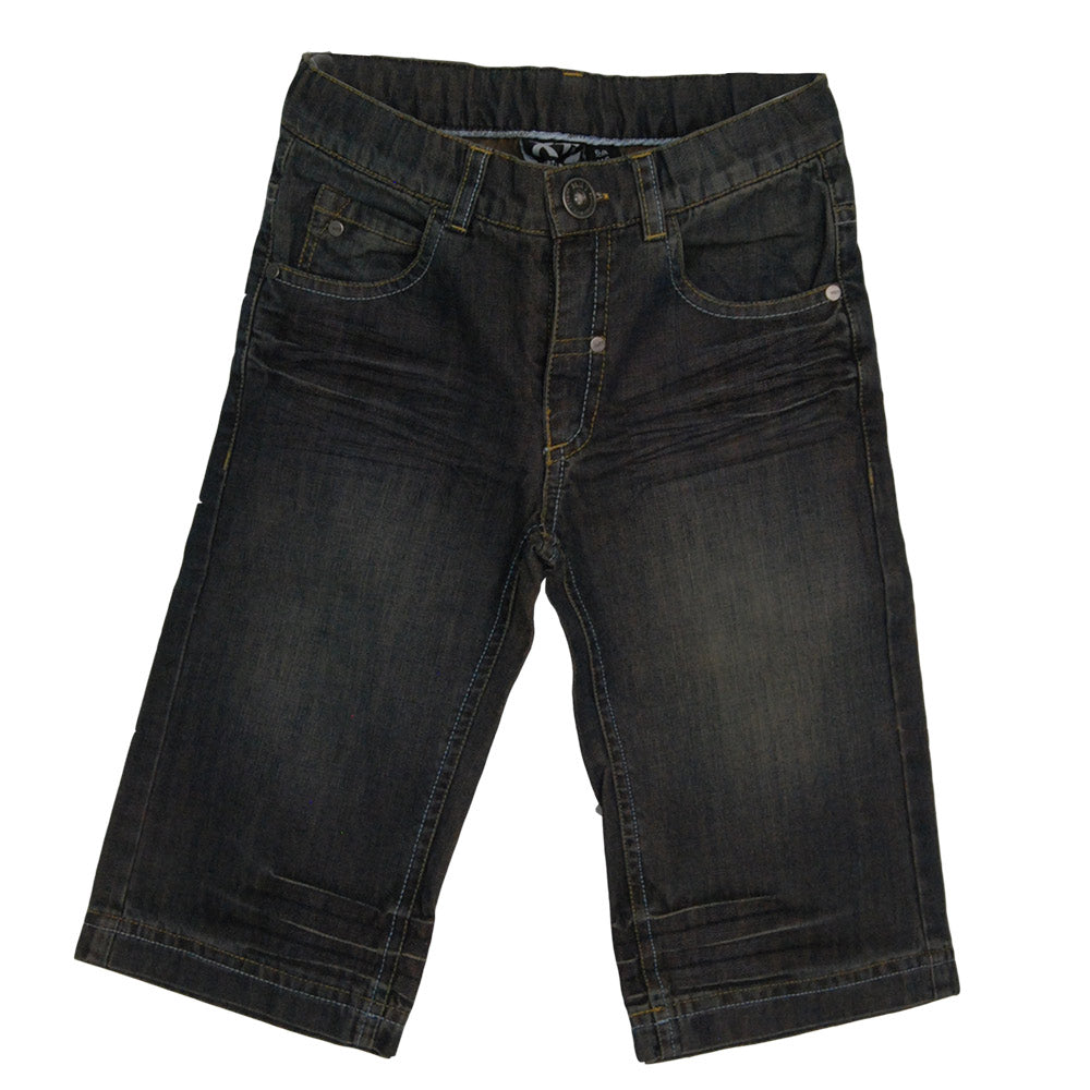 
  Denim bermuda shorts from the Mirtillo children's clothing line. Five-pocket model
  with shad...