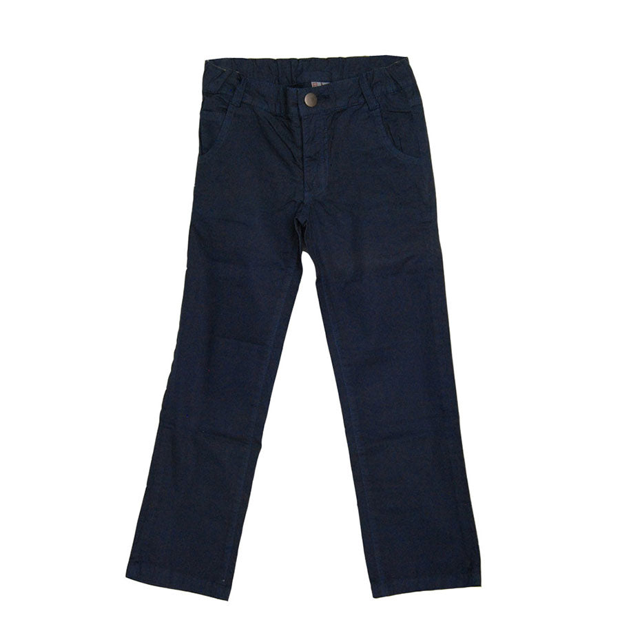 
  Poplin pants from the children's clothing line Mirtillo. Solid colour model
  five pockets. Se...
