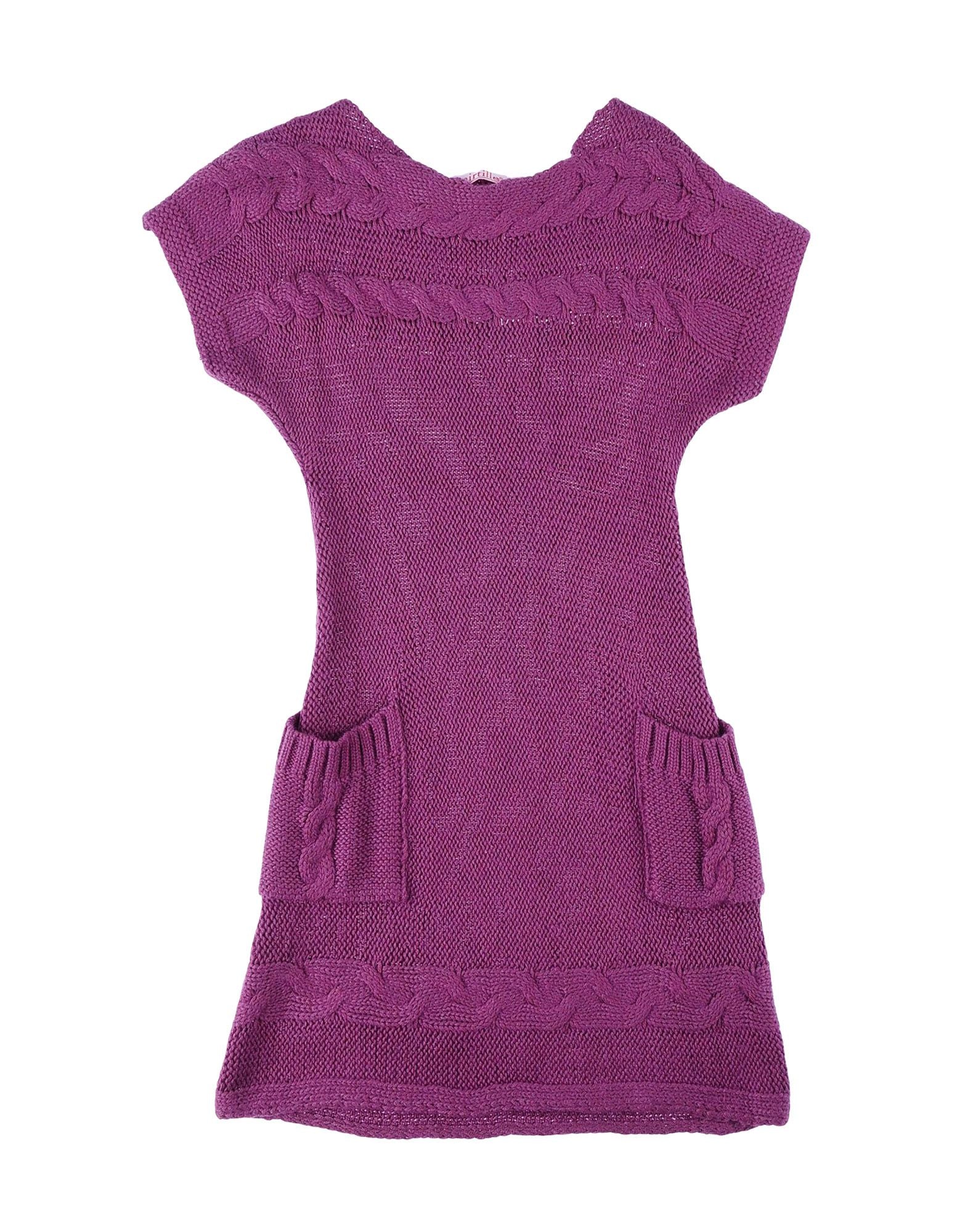 
  Sleeveless tricot dress of the line Mirtillo Girl's Clothing, with neck
  by boat. On the fron...