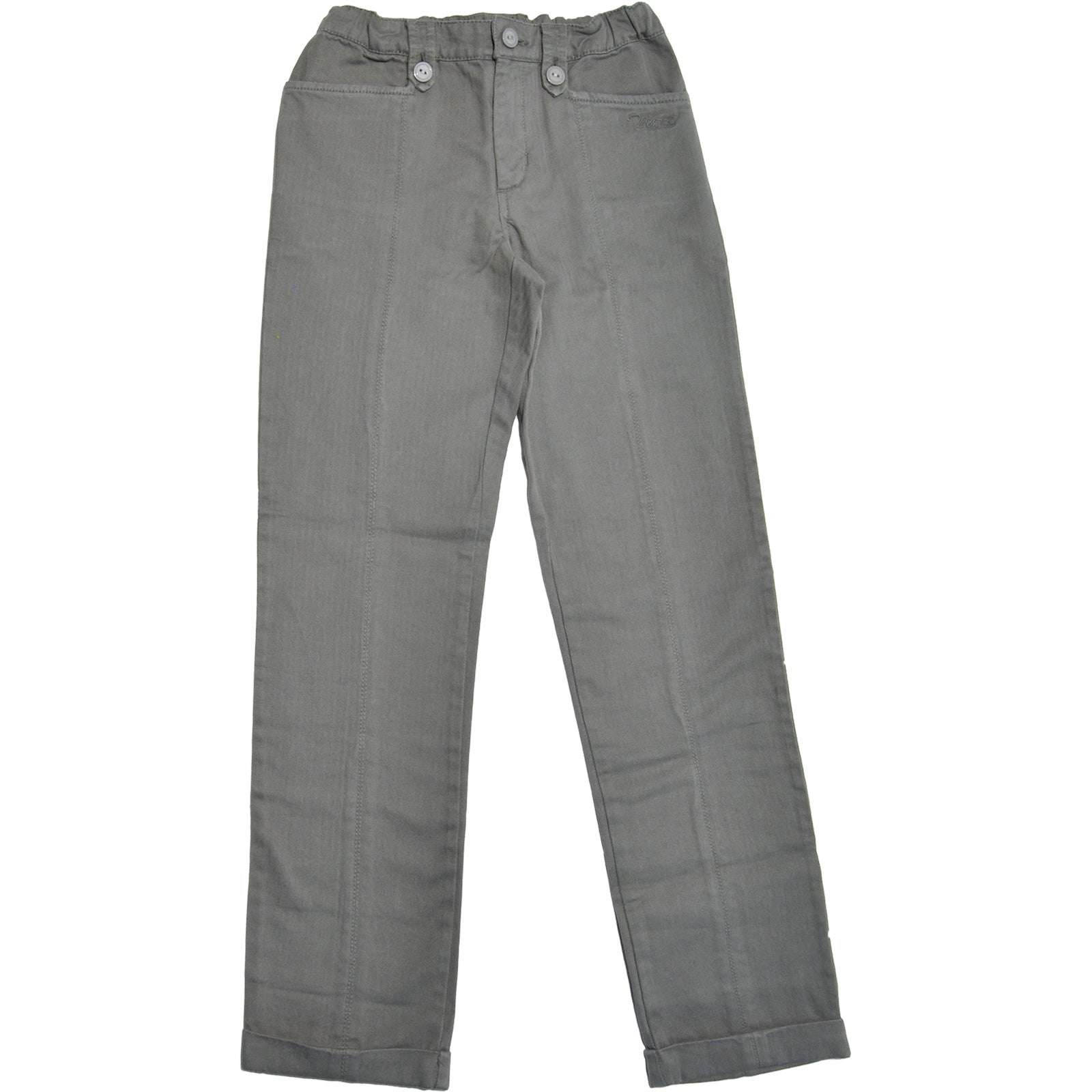 
  Straight trousers from the children's clothing line Mirtillo , with pockets on the back
  and ...