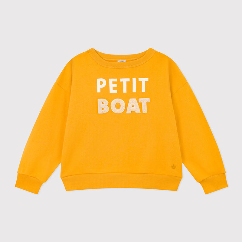 
Sweatshirt from the Petit Bateau children's clothing line in brushed fleece, soft and pleasant c...