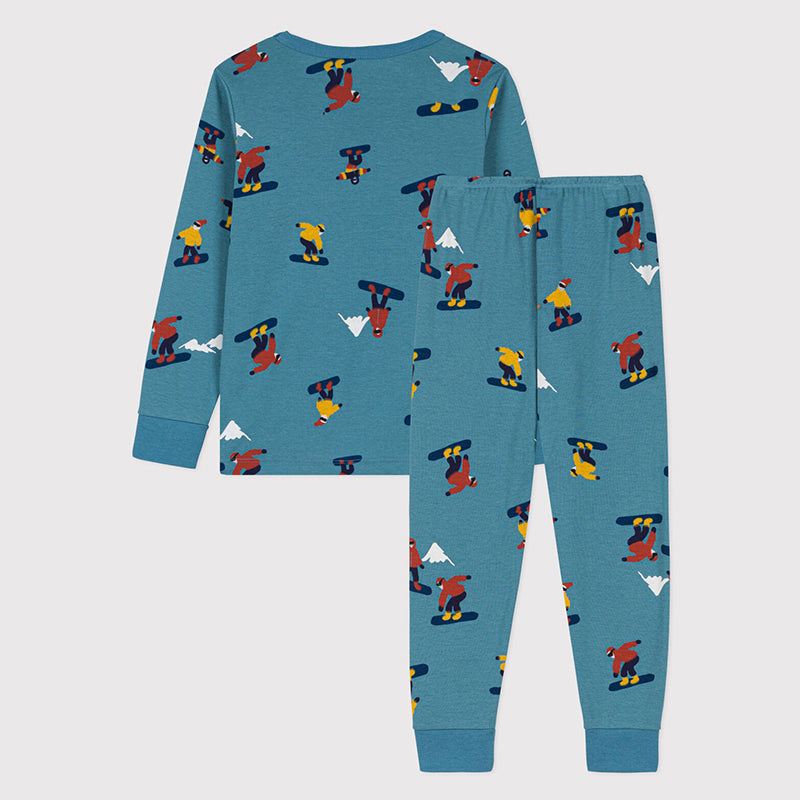
Ribbed pajamas from the Petit Bateau children's clothing line, the emblematic Petit Bateau fabri...