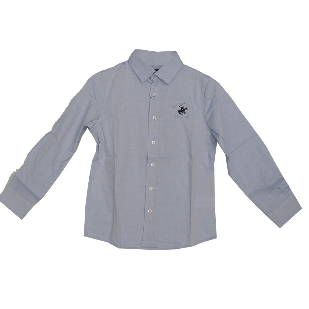 
  Shirt from the Beverly Hills Polo Club children's clothing line. Solid color with
  embroidery...