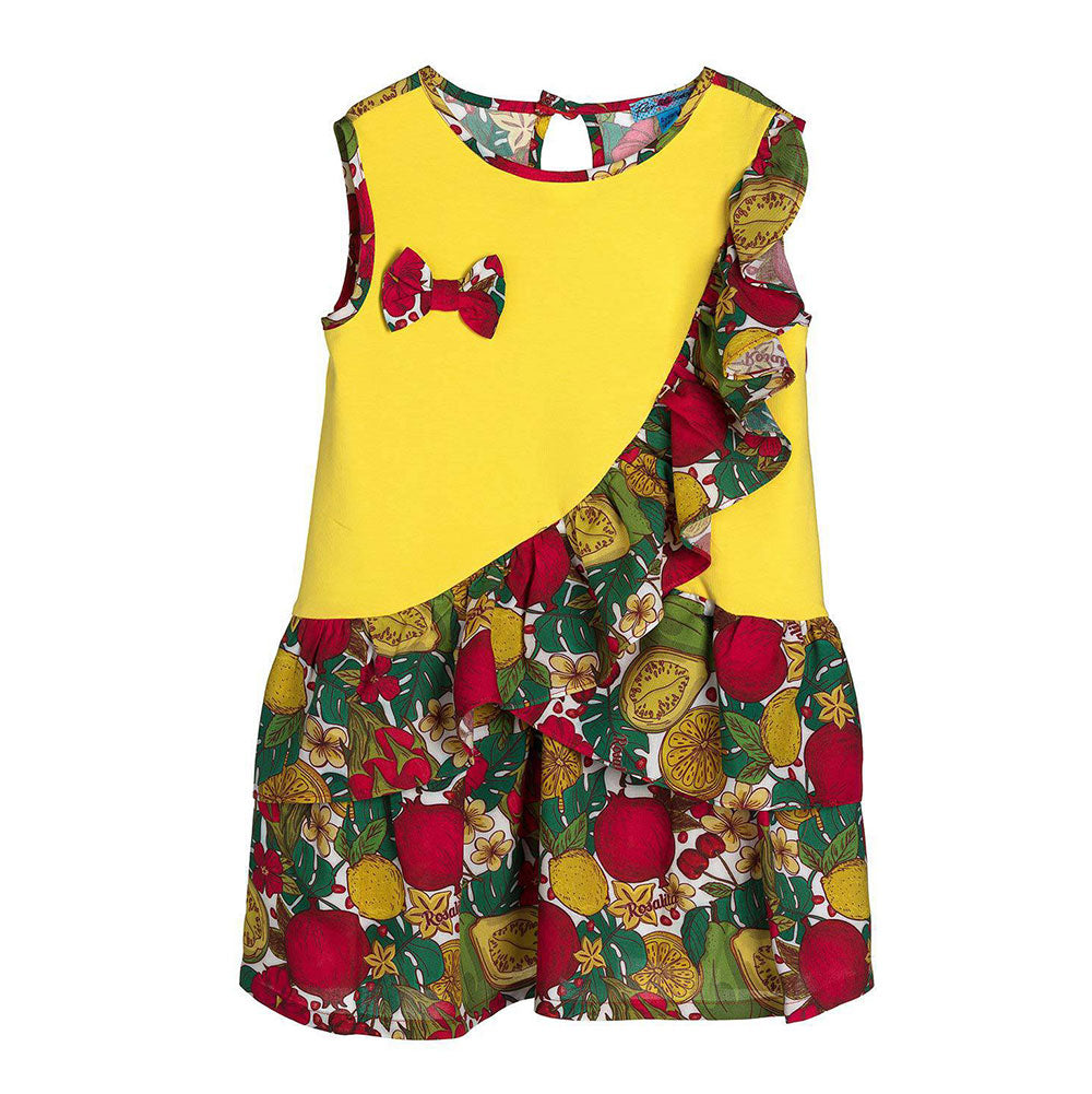 
  Dress from the Rosalita Senoritas girl's clothing line, with bow on
  one side and wide skirt ...