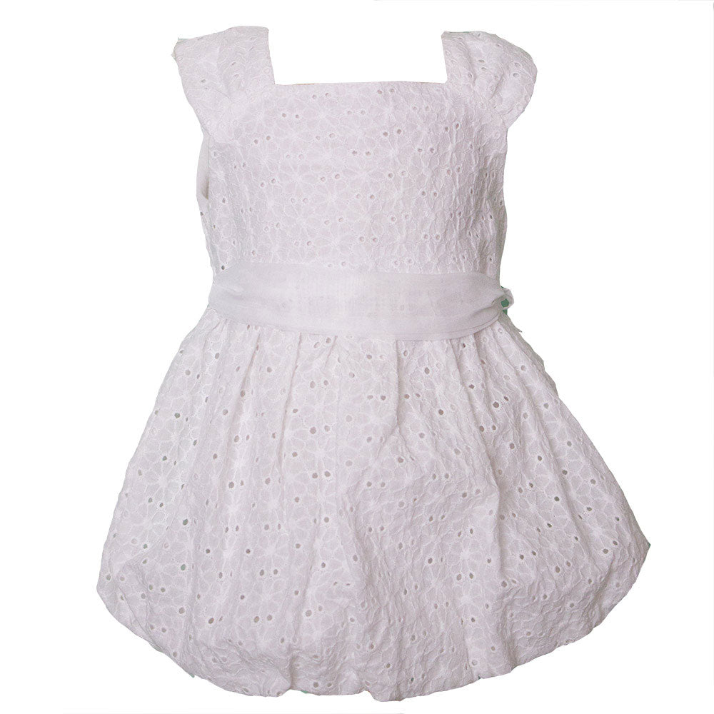 
  Balloon dress from the Silvian Heach Kids sangallo clothing line
  solid color. Organza strap....