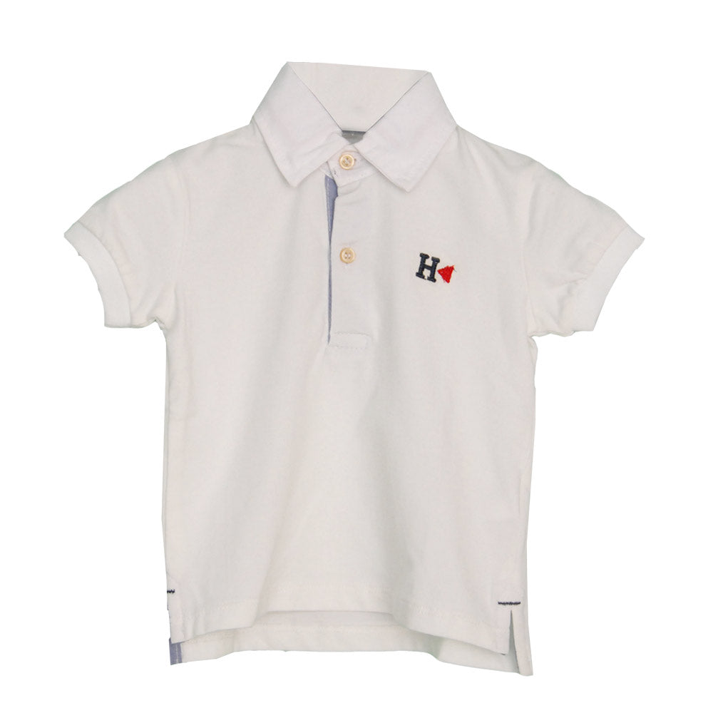 
  Polo shirt from the children's clothing line Silvian Heach solid colour with coloured embroide...