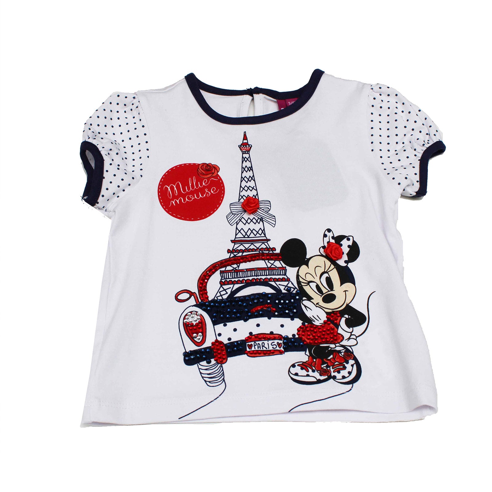 
  Girl's clothing line t-shirt Silvian Heach short sleeve Disney line with micropois and print d...