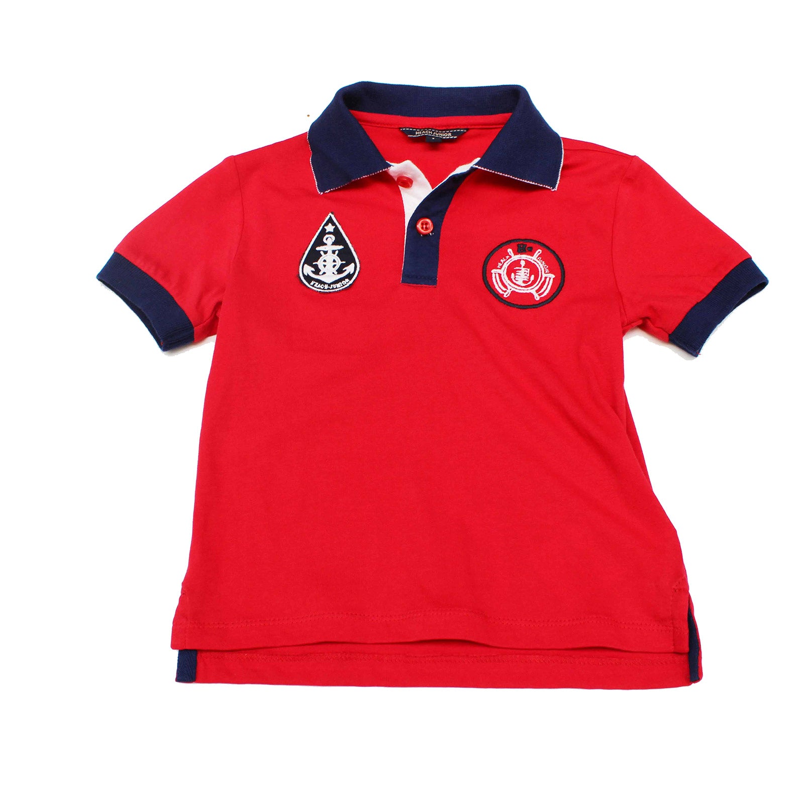 
  Silvian Heach children's clothing line short-sleeved polo shirt with contrasting color finishe...