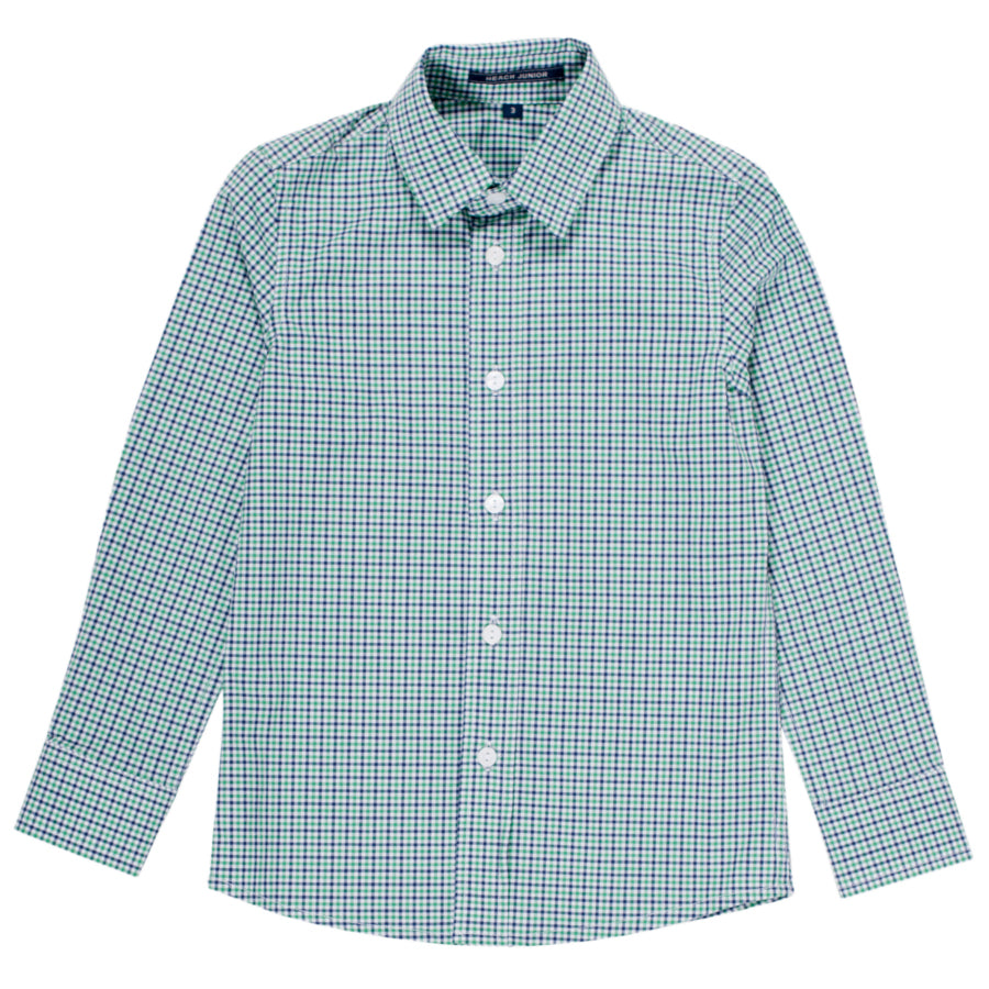 
  Shirt from the Silvian Heach Kids clothing line; long-sleeved, patterned shirt
  checkered, re...