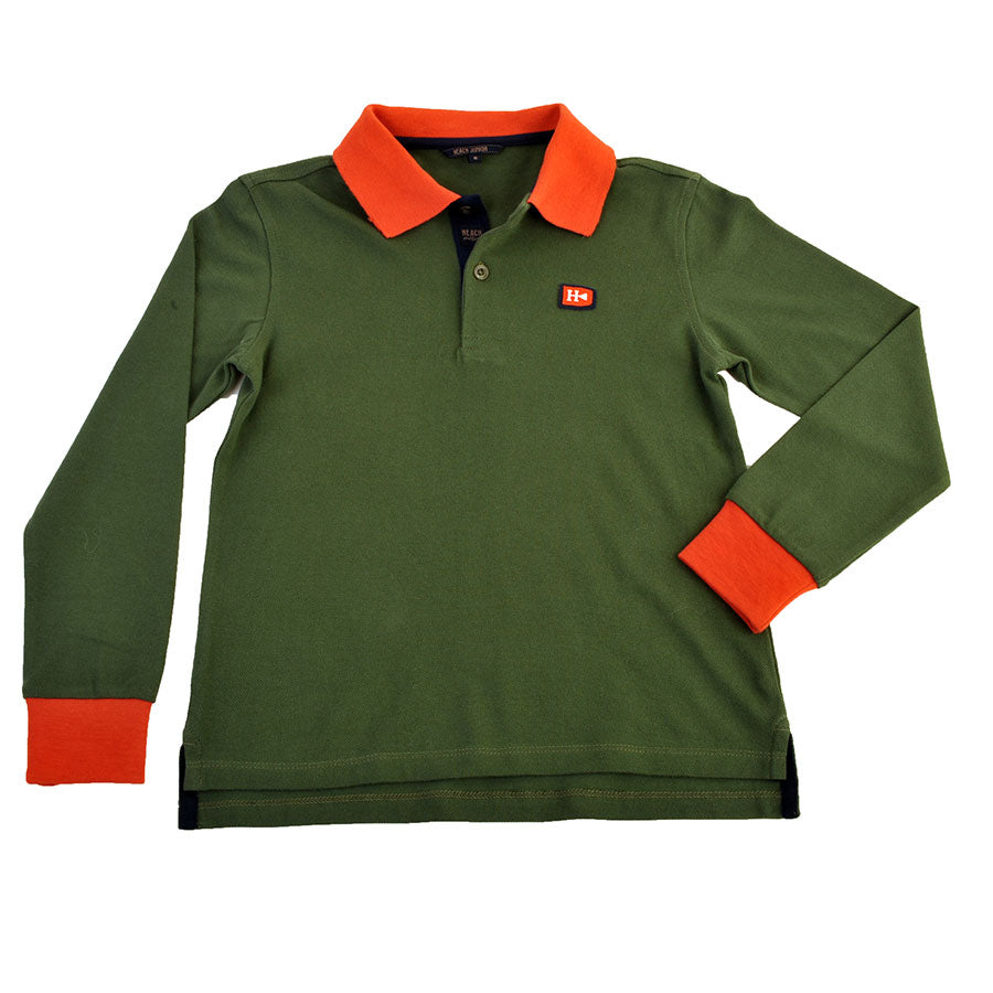 
  Basic polo shirt from the Silvian Heach Kids clothing line in two-tone piquet available in red...