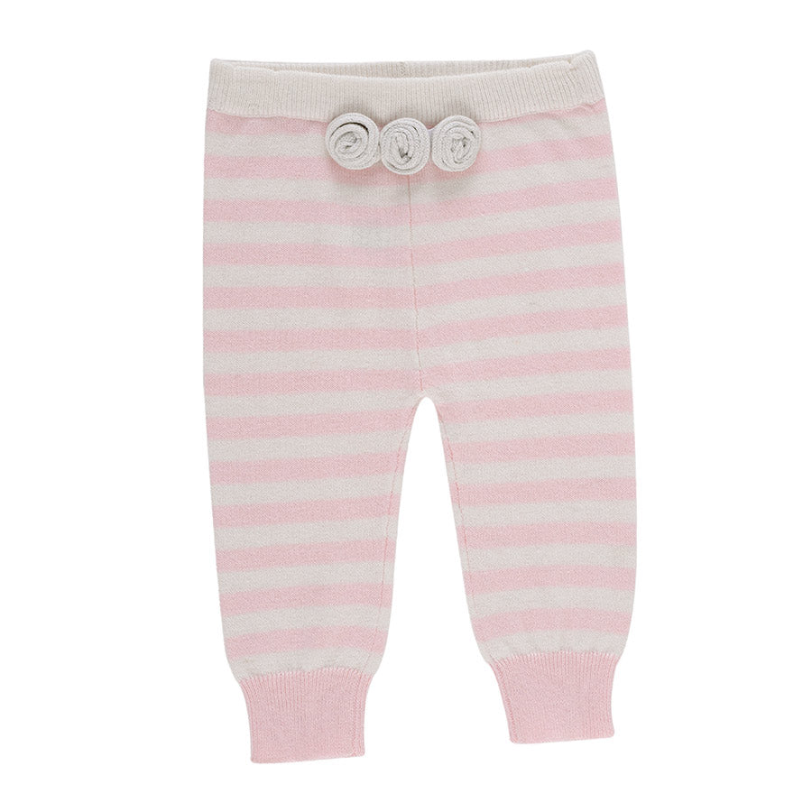 
  Knitted pants from the Silvian Heach Kids clothing line, patterned
  Striped and elastic hem; ...