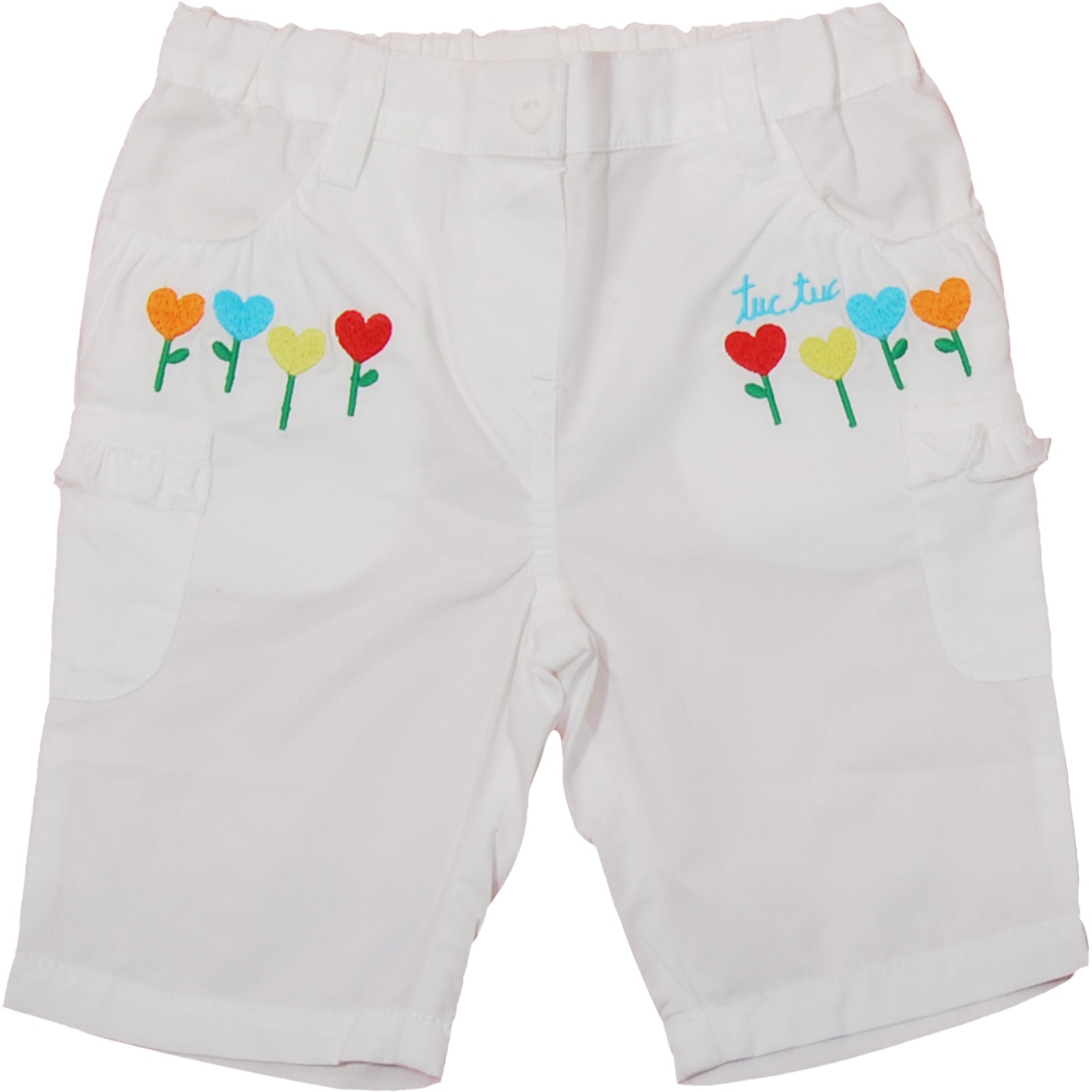 
  Trousers from the Tuc Tuc girl's clothing line pirate white, with side pockets and embroidery ...