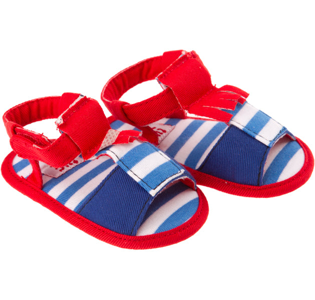 
  Sandals from the Tuc Tuc girl's clothing line, striped patterned lace-up sandals
  ankle.



 ...
