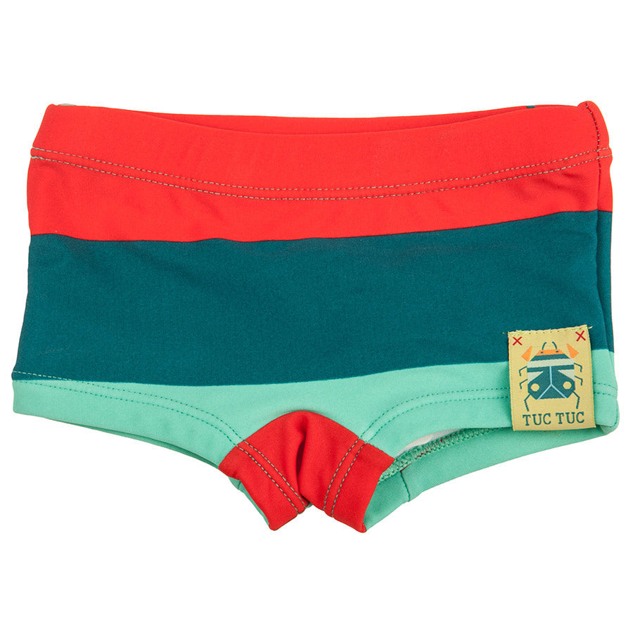 
  Swim trunks from the Tuc Tuc children's clothing line with striped pattern. 



  Composition:...