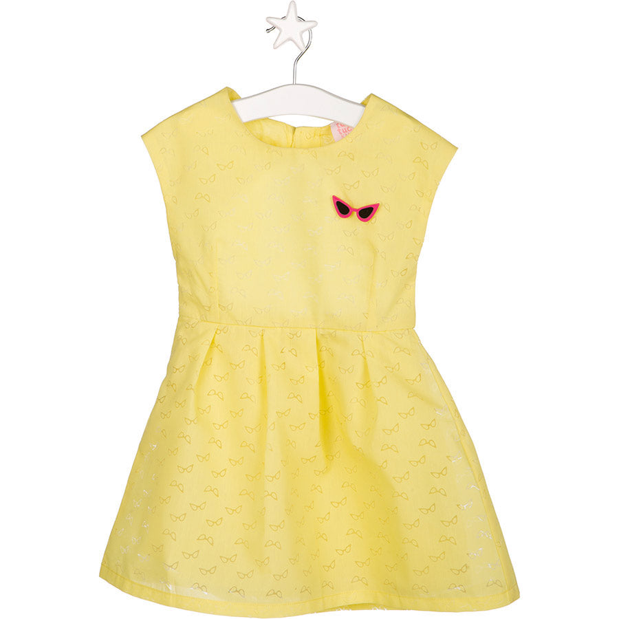 
  Dress from the Tuc Tuc girl's clothing line in solid-color poplin, with pattern
  with a wide ...