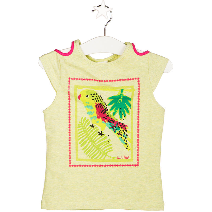 
  Girl's Tuc Tuc clothing line tank top with special cuts on the straps,
  on the front beautifu...