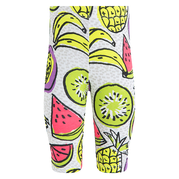 
  Leggins from the Tuc Tuc girl's clothing line, high-waisted with fruit fantasy
  in fluorescen...