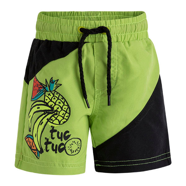 
  Swim trunks from the Tuc Tuc children's clothing line with color combination
  black and fluo,...