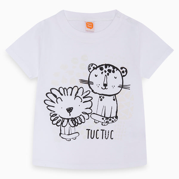 
  Photosensitive T-shirt from the Tuc Tuc children's clothing line, with coloured parts
  that o...