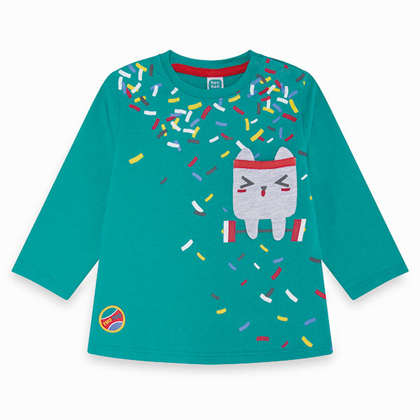 
  Tuc Tuc children's clothing line t-shirt, long sleeve with small pocket
  on the front and col...