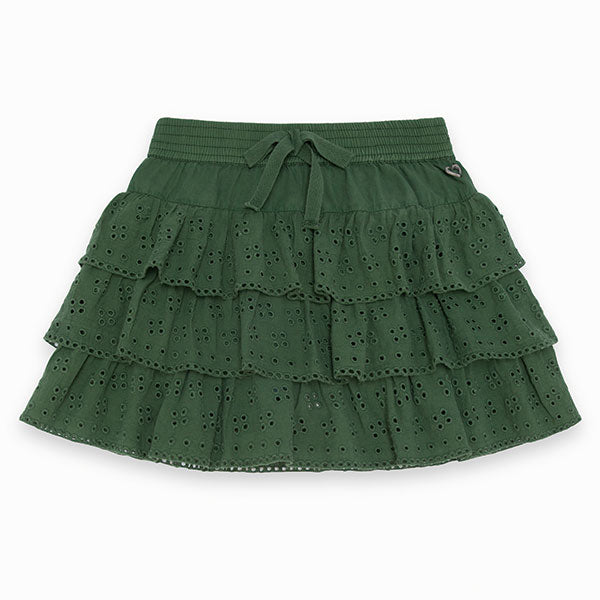 
  Lovely skirt from the Tuc Tuc girl's clothing line, with perforated frills
  at the bottom and...