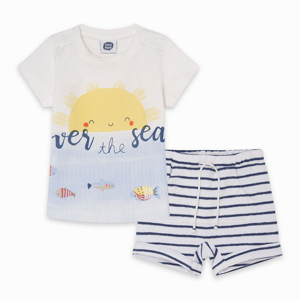 
  2-piece set from the Tuc Tuc Childrenswear Line consisting of shorts
  striped and t-shirt wit...