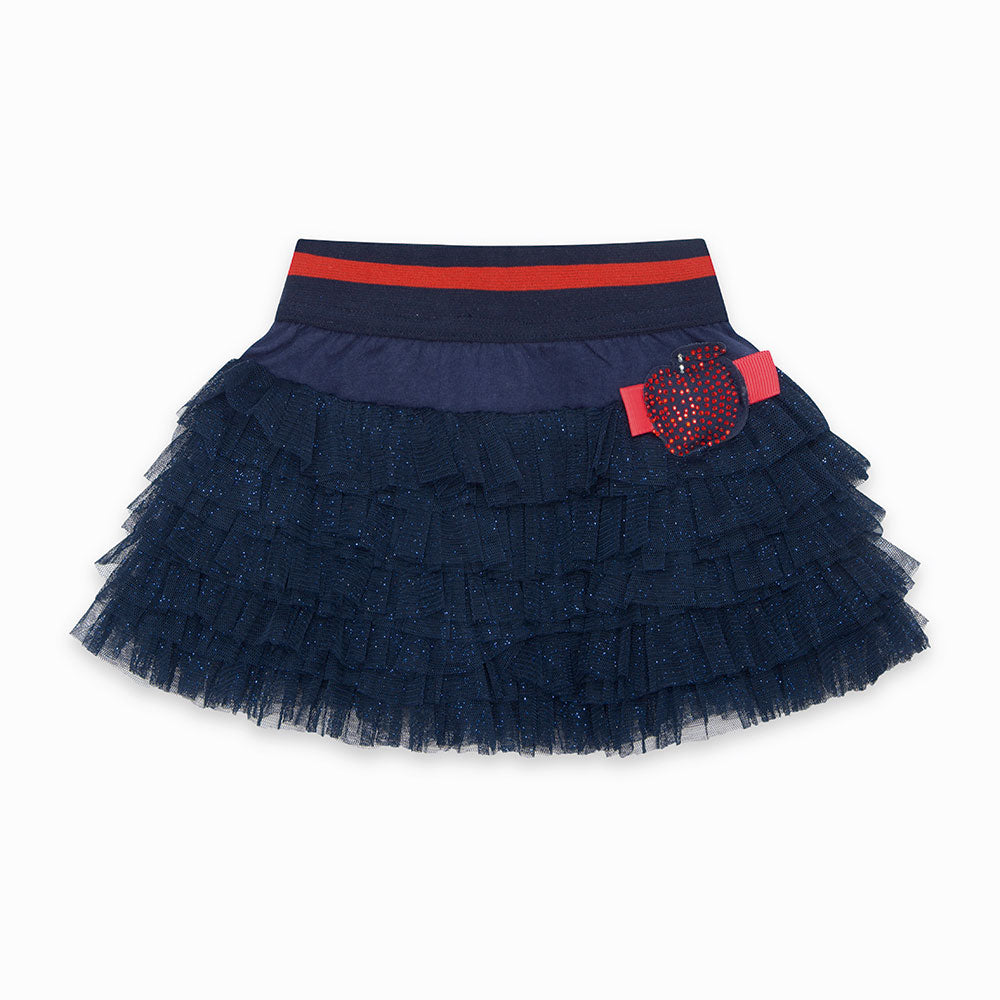 Skirt from the Tuc Tuc Girl's Clothing Line with flounces in toulle with elastic waistband and fa...