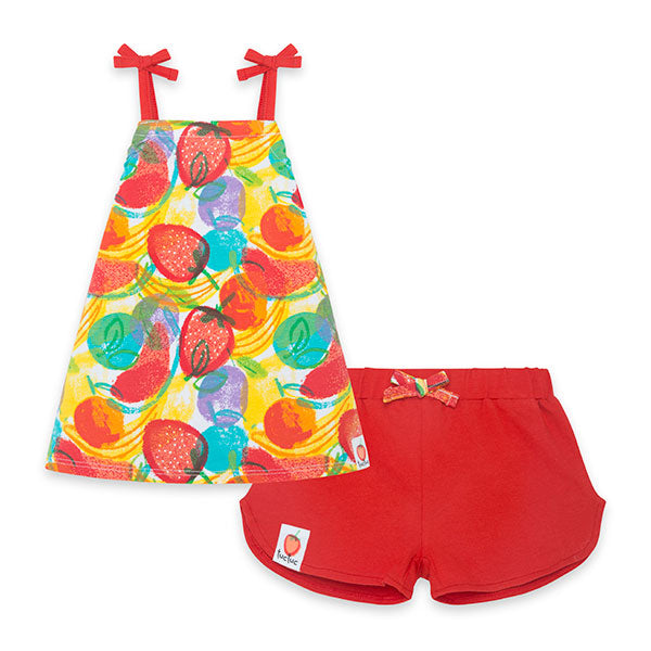 
  Two-piece suit from the tuc Tuc children's clothing line, Fruitty collection
  Time, complete ...