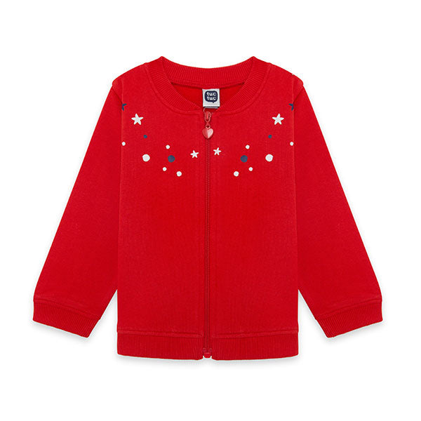 
  Jacket sweatshirt from the Tuc Tuc Girl's Clothing Line, Red Submarine collection,
  with zip ...