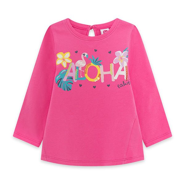 
  Shirt from the Tuc Tuc Girl's Clothing Line, Tahiti collection, long sleeve,
  with colored pr...