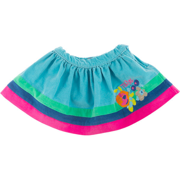 
  Skirt from the Tuc Tuc girl's clothing line, single-ply skirt with elastic waistband and side ...