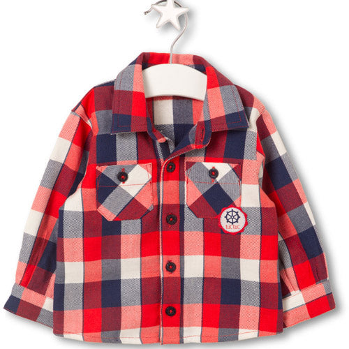 
  Shirt from the Tuc Tuc children's clothing line with plaid pockets on the front.



   



  C...