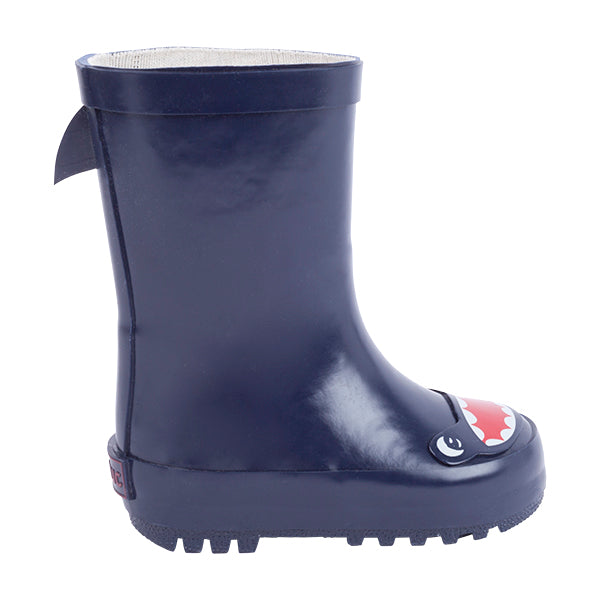 
  Rain boots from the Tuc Tuc children's clothing line in solid color with design
  on the front...
