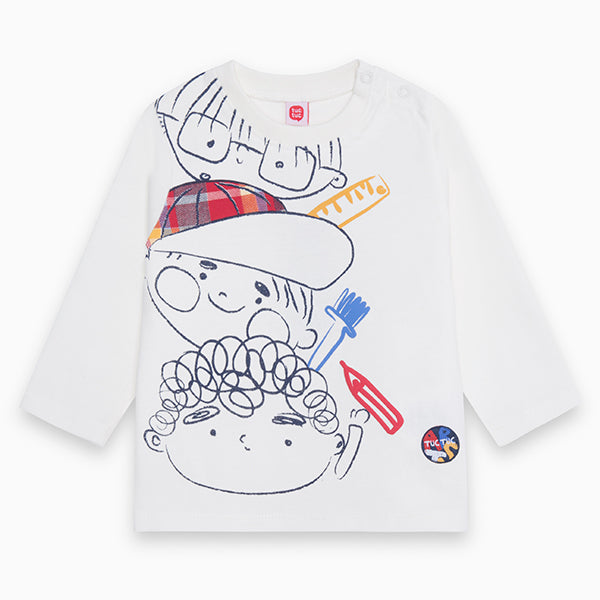 
  T-shirts from the Children's Clothing Line Tuc Tuc with snap-on buttons on the
  shoulder stra...