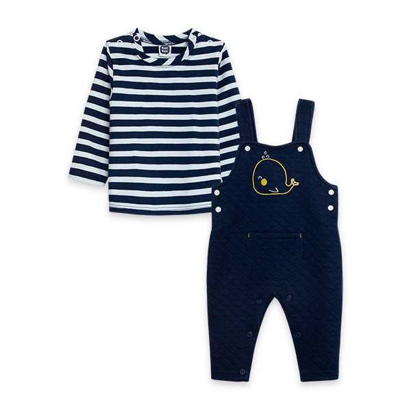 
  Two-piece suit from the Tuc Tuc children's clothing line, It's cold collection,
  composed of ...
