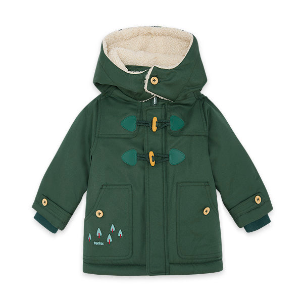 
  Parka from the tuc Tuc children's clothing line, Highlands collection, with frogs
  and zip cl...