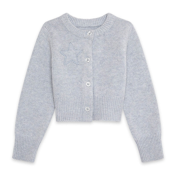 
  Knitted jacket from the Tuc Tuc girl's clothing line, Glaciar collection.



  With lurex fila...