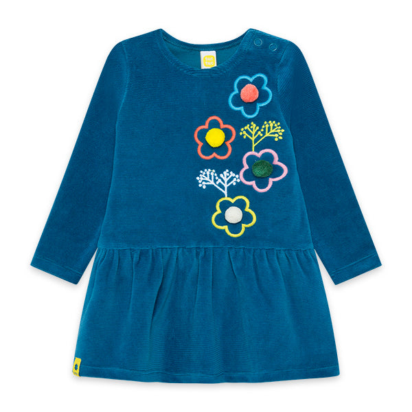 
  Chenille dress from the Tuc Tuc girl's clothing line, Hijkers collection.
  With colorful flow...