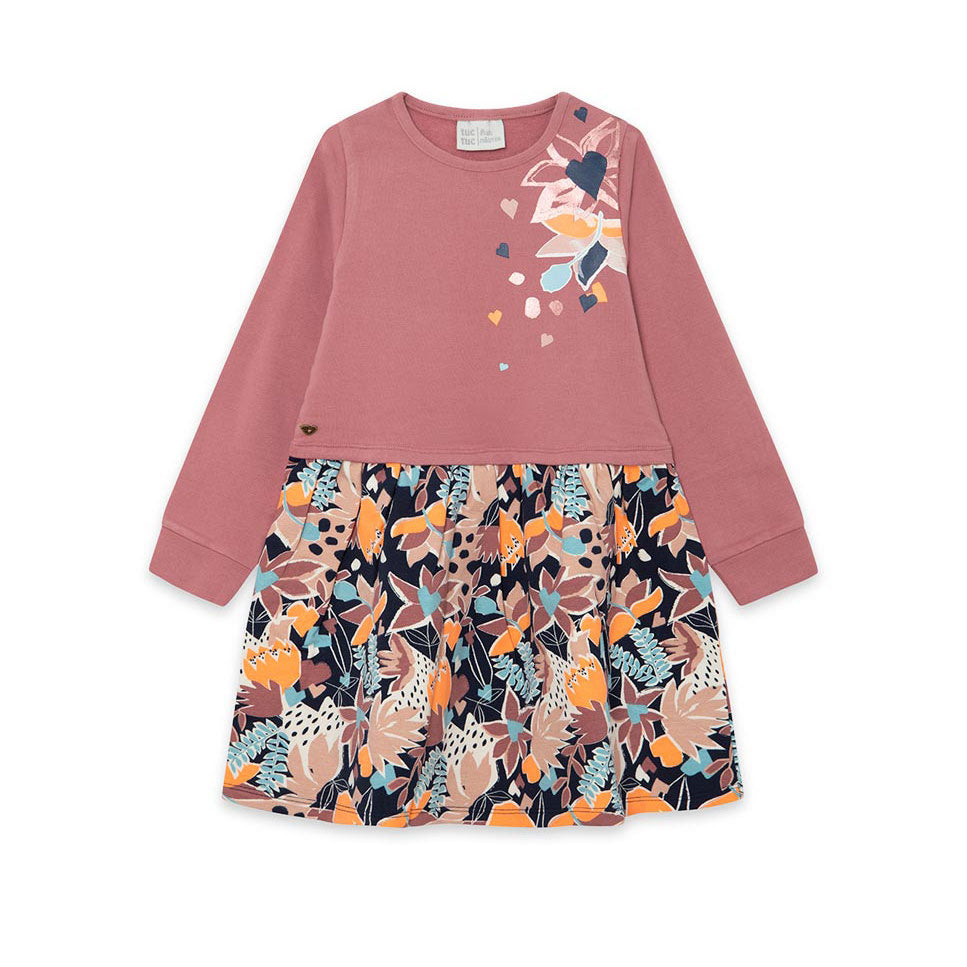 
Dress from the Tuc Tuc Girl's Clothing Line, with print on the shoulder and lower part with flor...