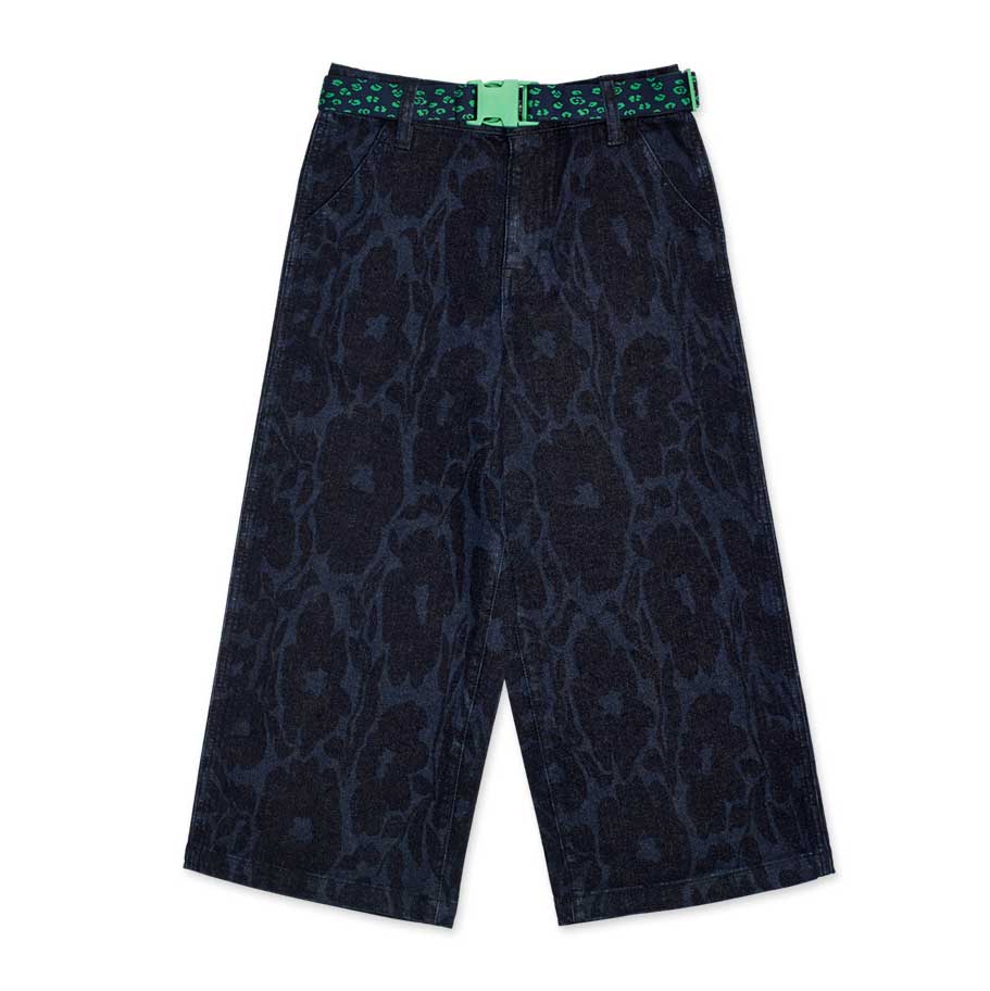 Jeans trousers from the tuc tuc girls' clothing line, with tone-on-tone animalier pattern.
Compos...