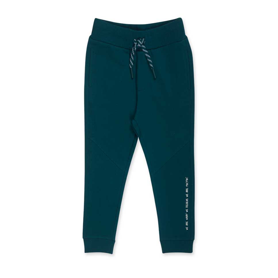 
Tracksuit trousers from the Bmabino Tuc Tuc clothing line, in solid color with cuff at the botto...